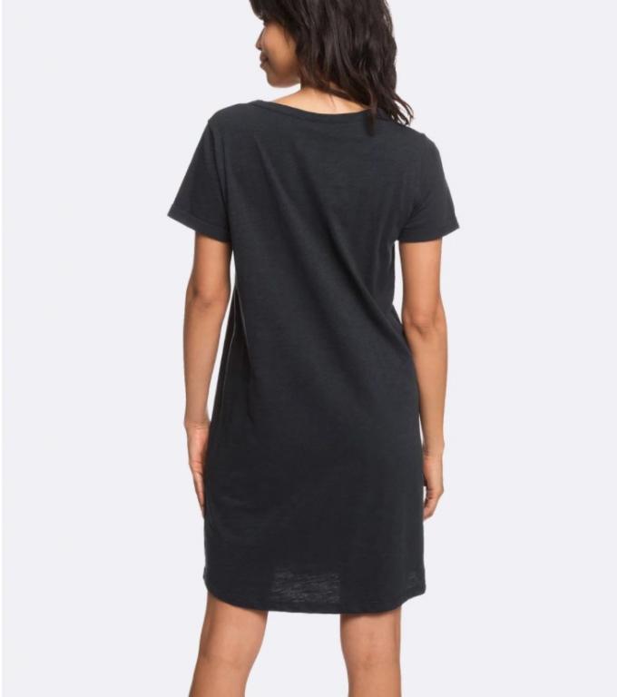 Wholesale crew neck slim fit short sleeve simple blank t-shirt dress 5