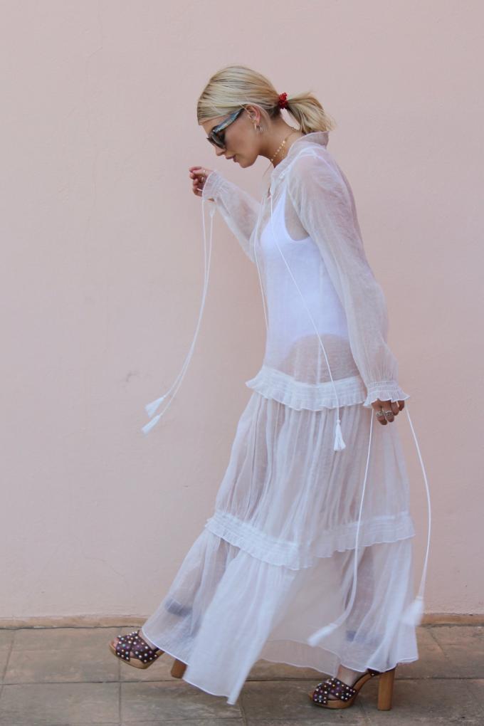 Clothing Fashion Women See-Through Sexy Beach Cover Up Dresses 5