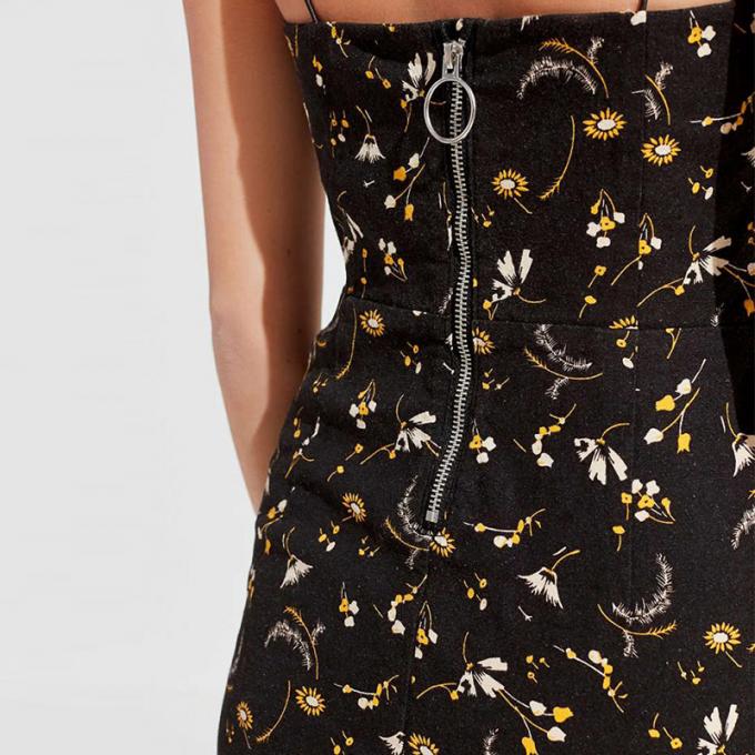 2018  Adjustable Spaghetti Strap Floral Print Vacation Dress Bodycon Mini Dress Hot Summer 6