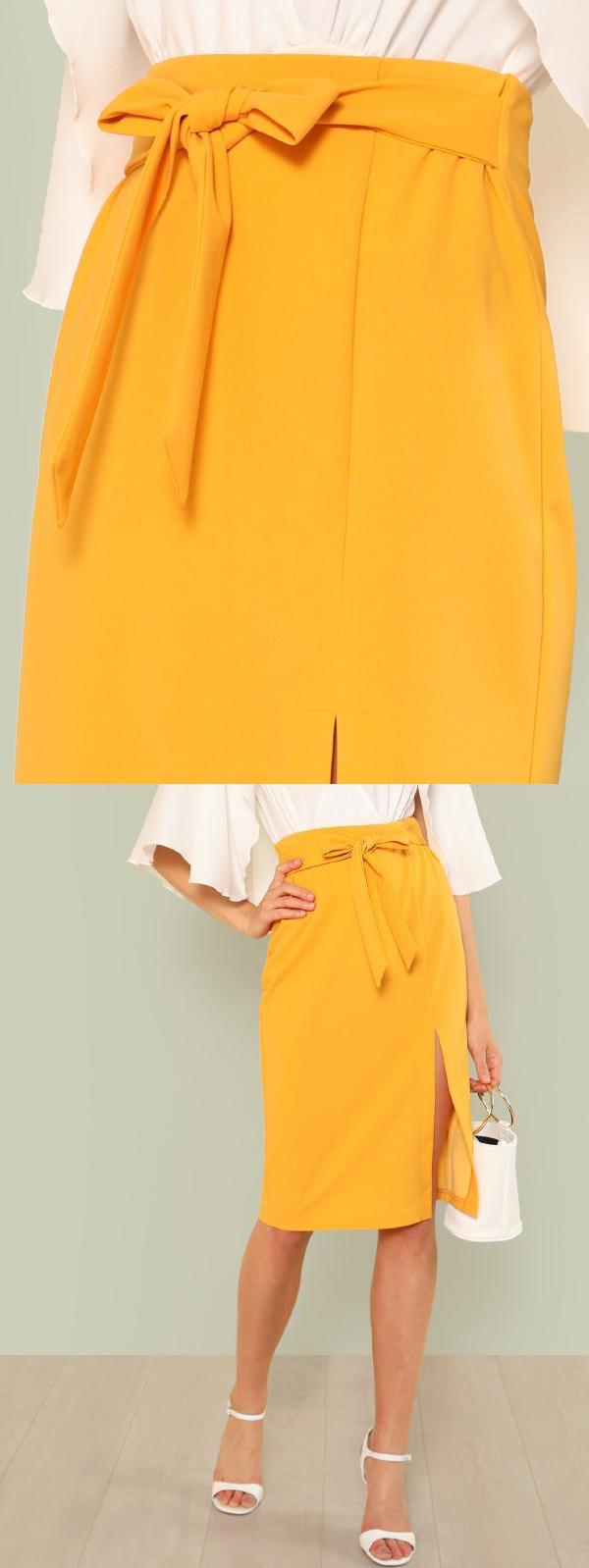 Summer Split Pencil Skirt for Lady 4