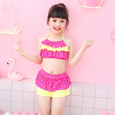 Baby Girls Two Pieces Bikini Set  Swimwear Beach Swimsuit Swimming Suit for Children