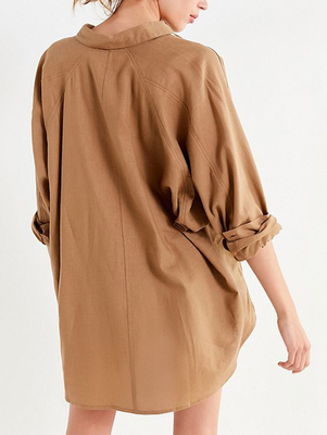 2018 Linen Fabric Shirt For Women
