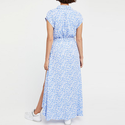 Wholesales woven ladies summer maxi dress